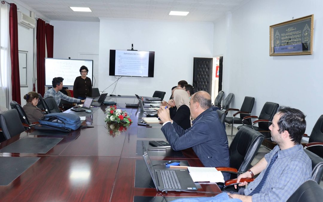 Training day on Quality Management Systems and the ISO 9001:2015 standard.