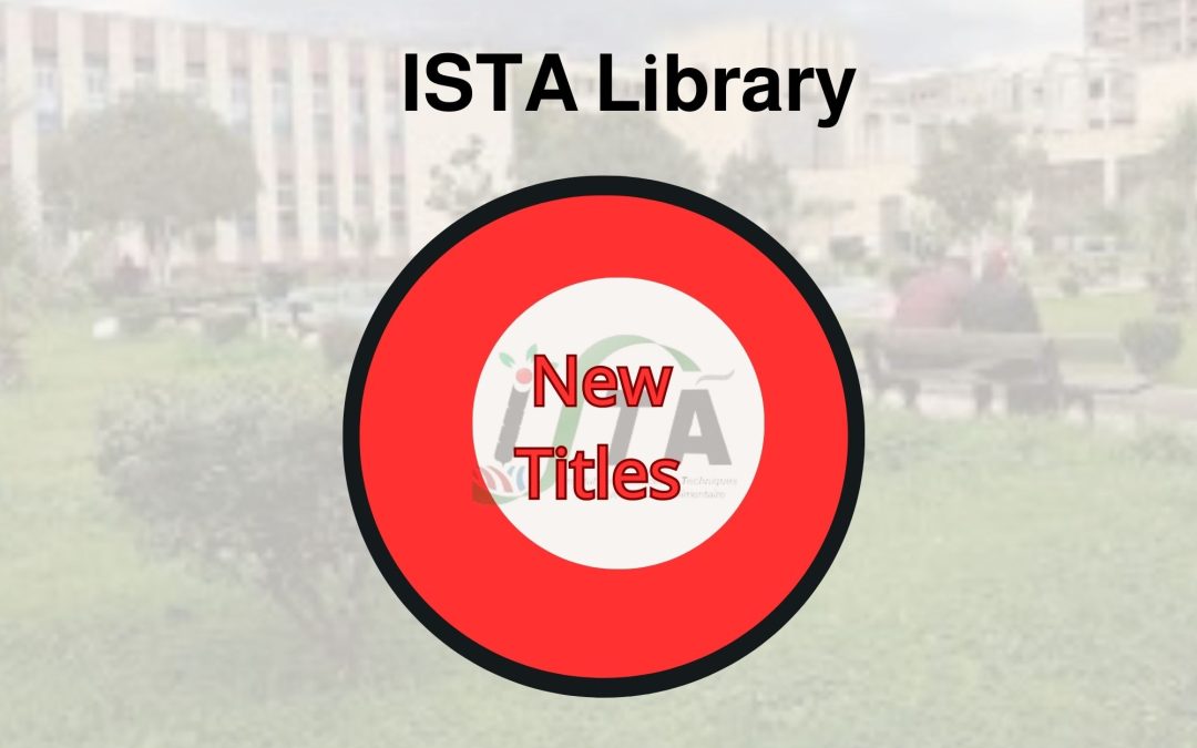 New Titles Available at the Library of the Institute of Applied Sciences and Technologies