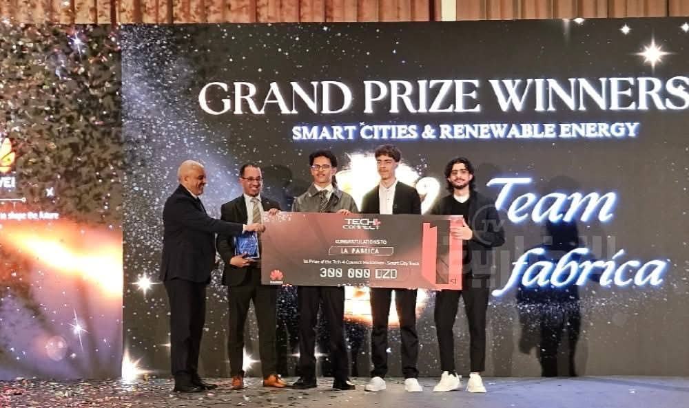 The University of Blida 1 team won second place in the Huawei Tech4Connect Hackathon