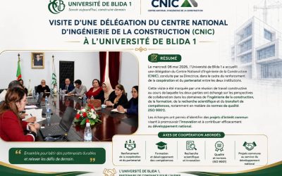 Visite du CNIC à l’Université de Blida 1
