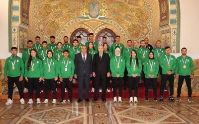 The President of the Republic Honors Student Djafer Chérif Yamna, World Champion in Kempo